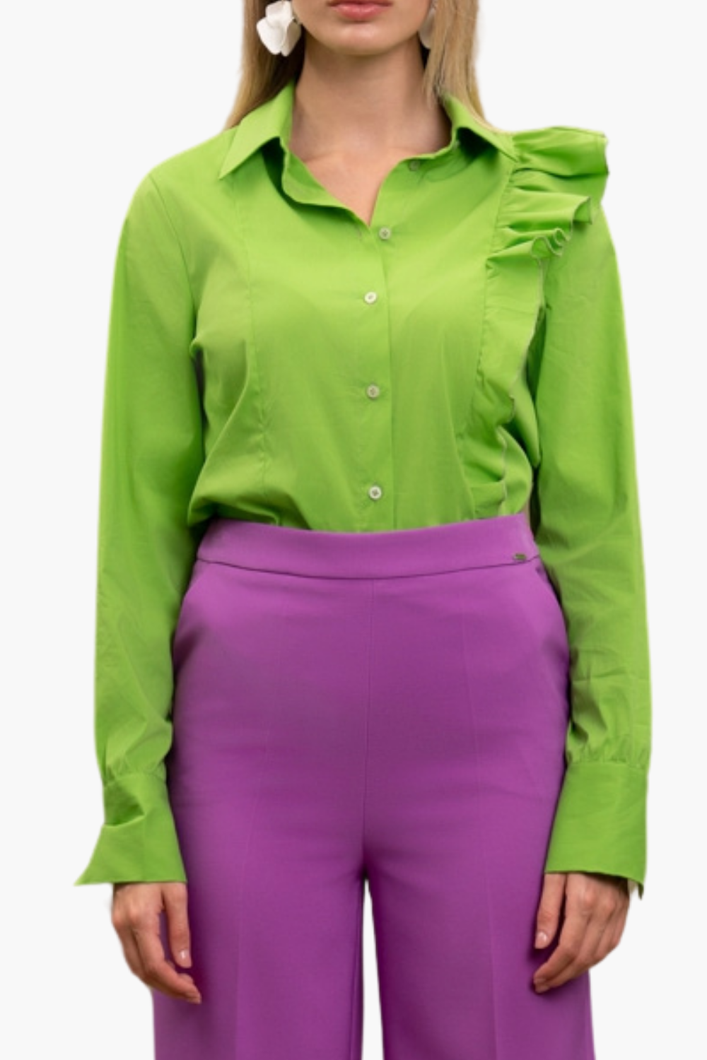 Nualy CAMICIA CON VOLANT