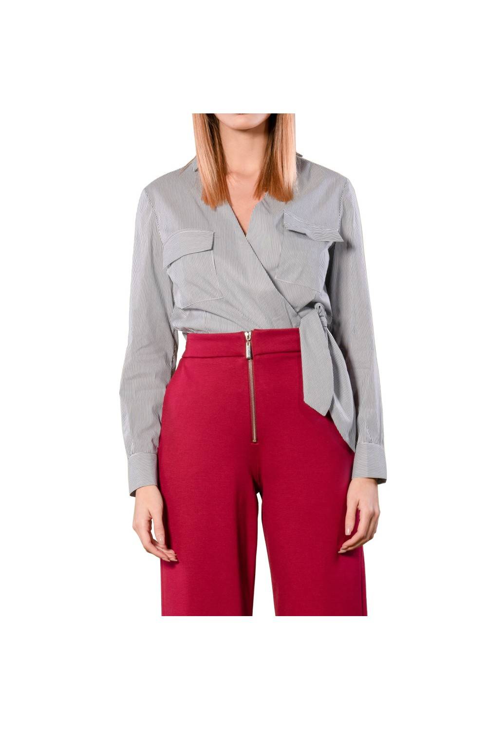 Nualy CAMICIA INCROCIO CON FIOCCO