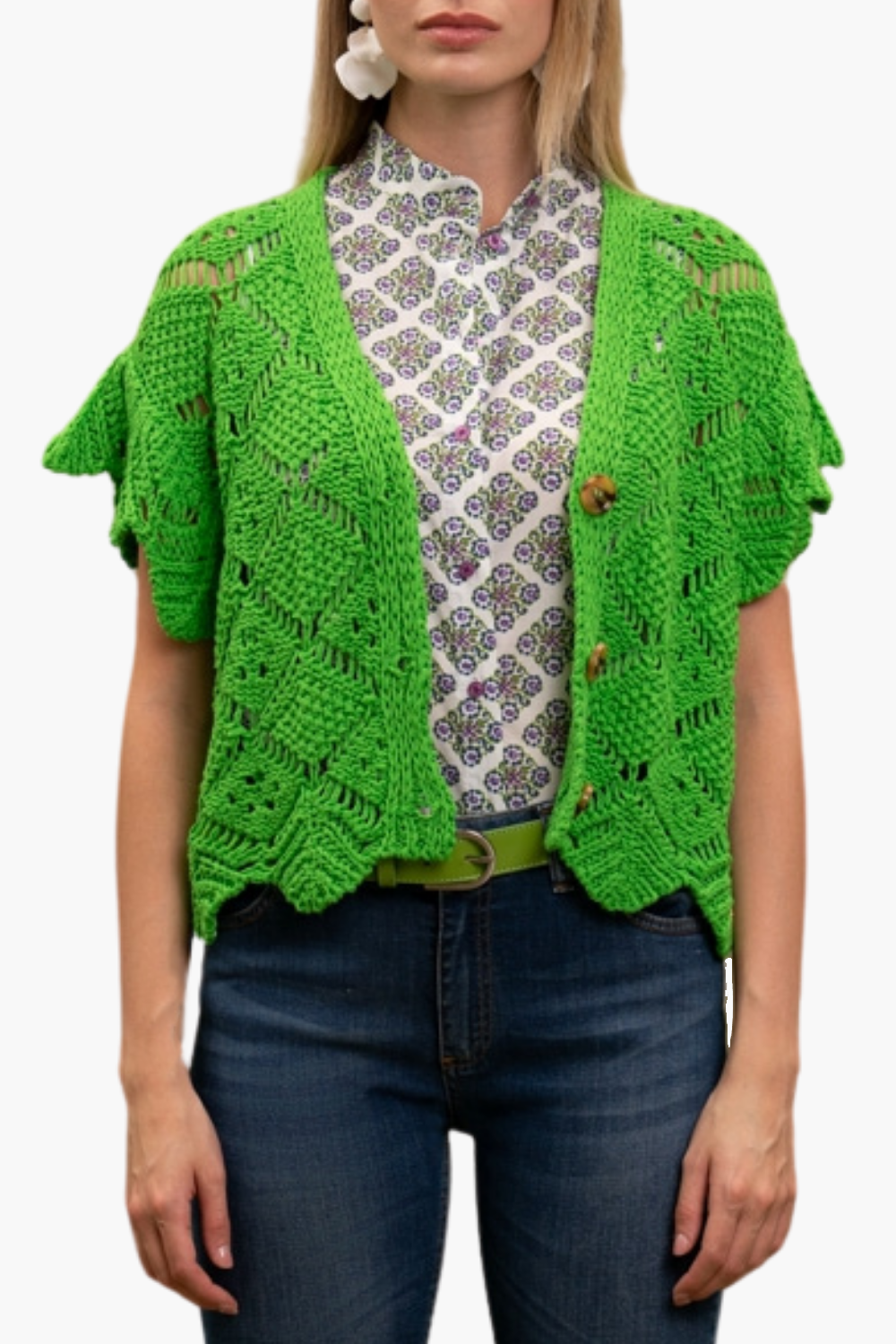 Nualy CARDIGAN TRAFORATO