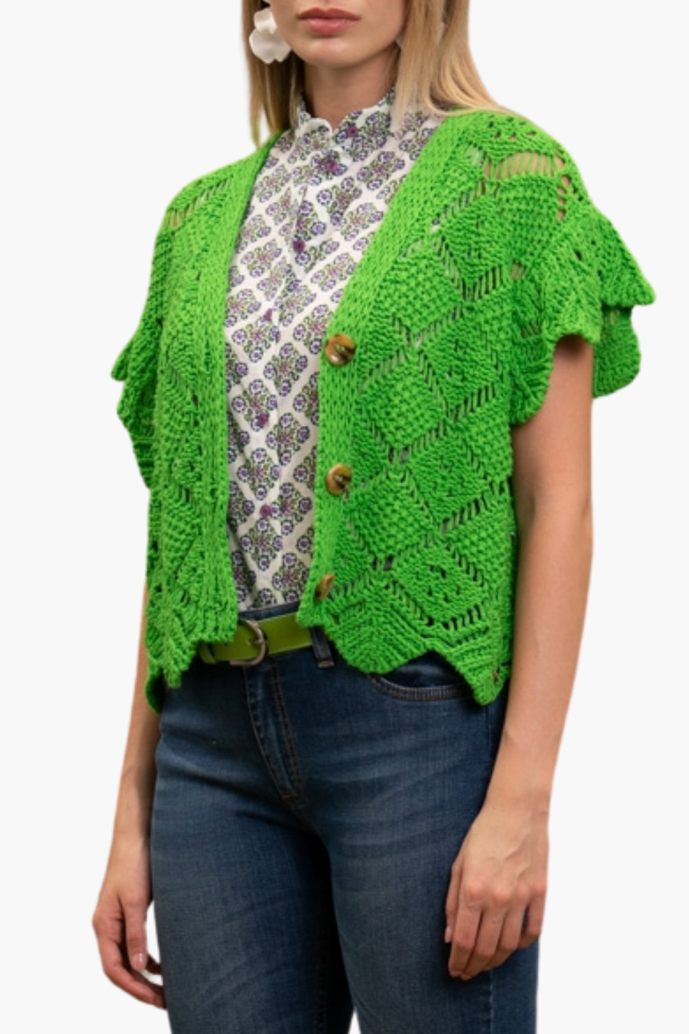 Nualy CARDIGAN TRAFORATO