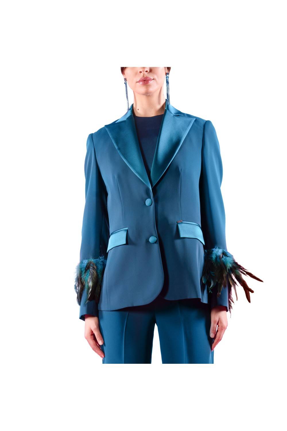 Nualy GIACCA CON PIUME