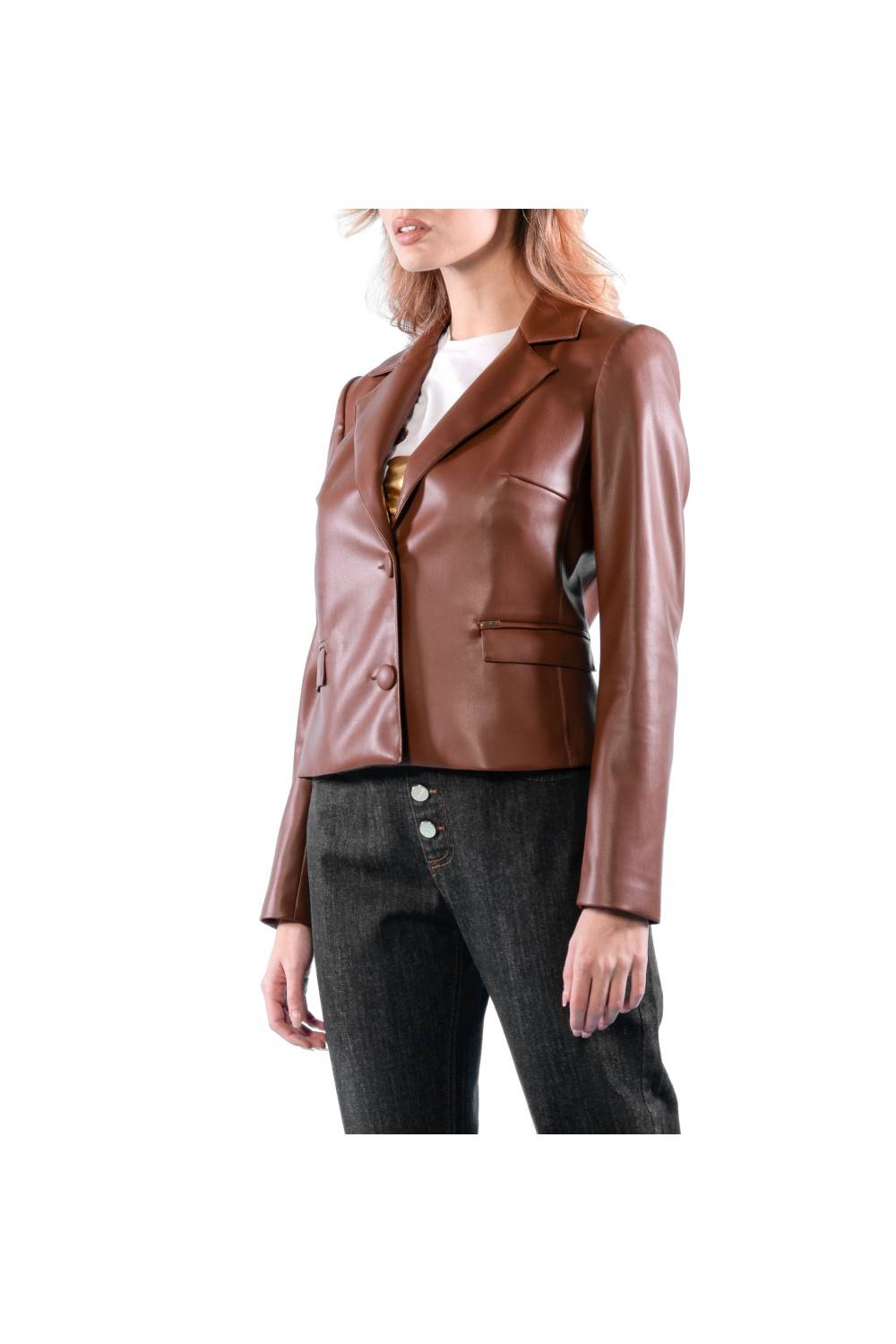 Nualy GIACCA CORTA IN PELLE