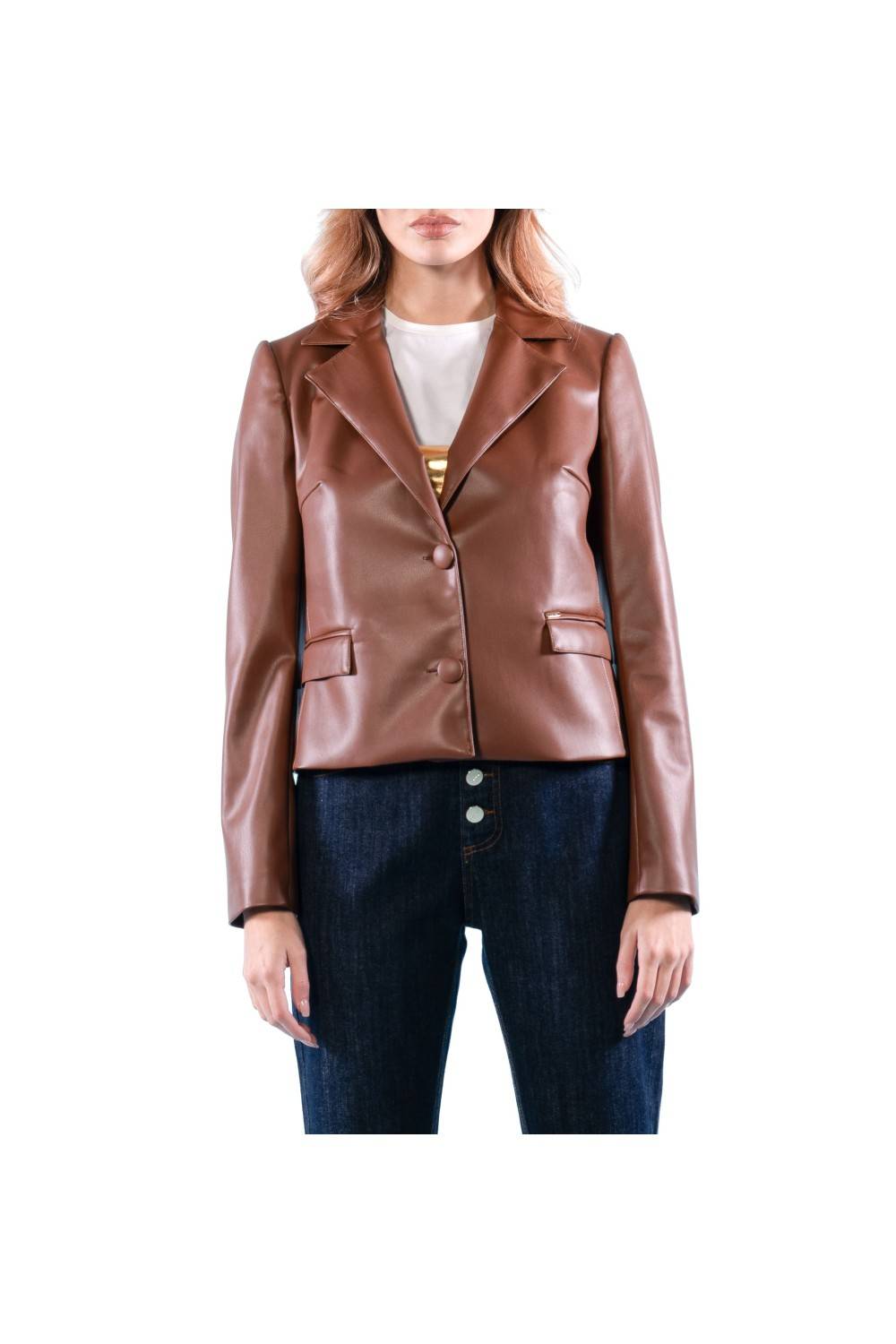 Nualy GIACCA CORTA IN PELLE