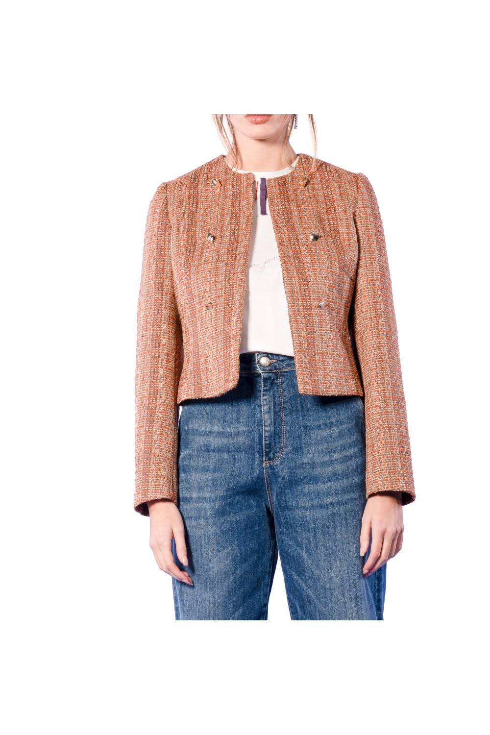 Nualy GIACCA GIROCOLLO SFRANGIATA