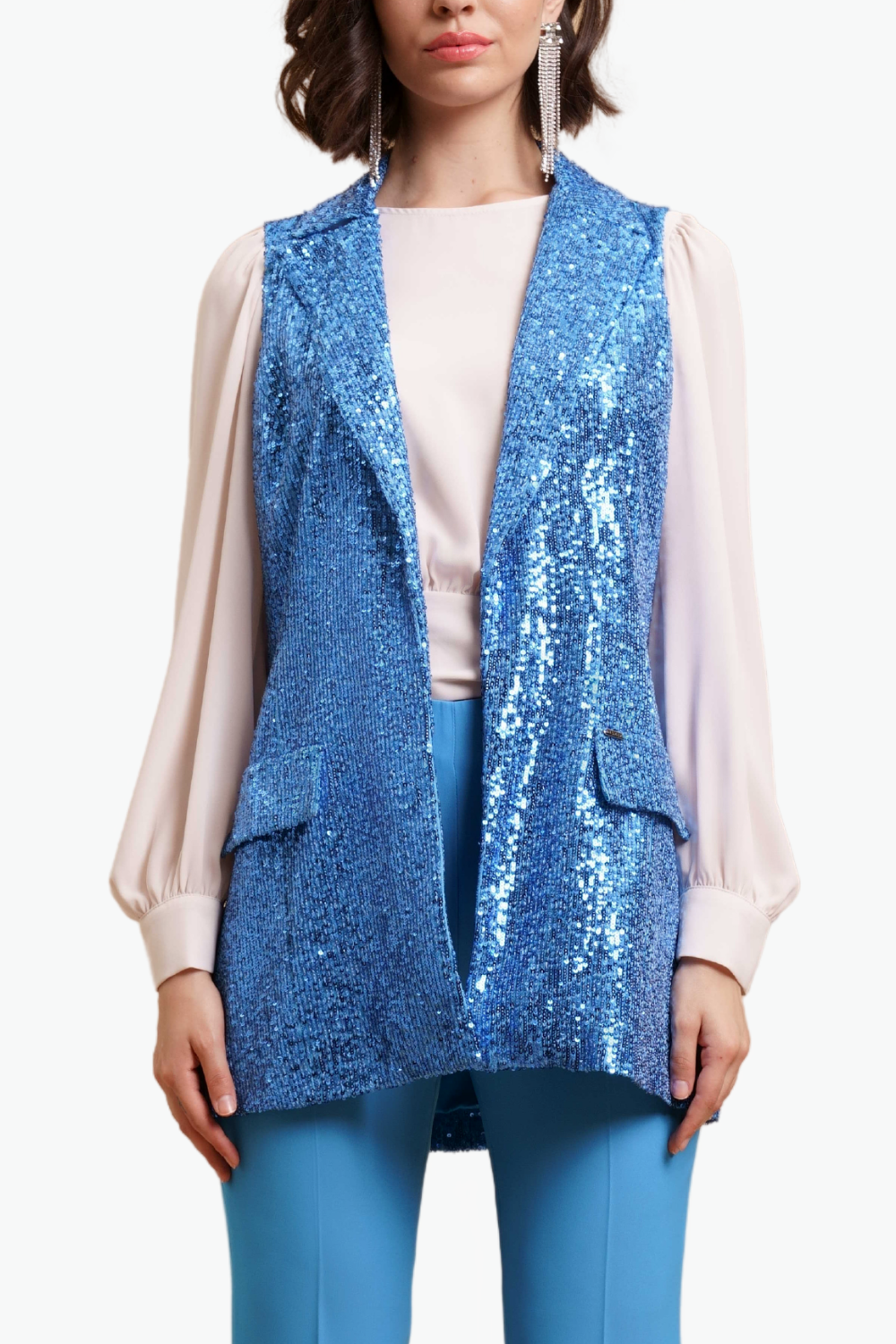 Nualy GILET CON PATTINE