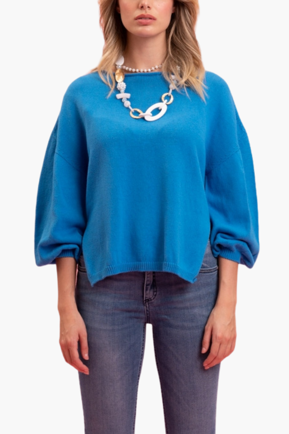 Nualy MAGLIA CON SPACCHETTI