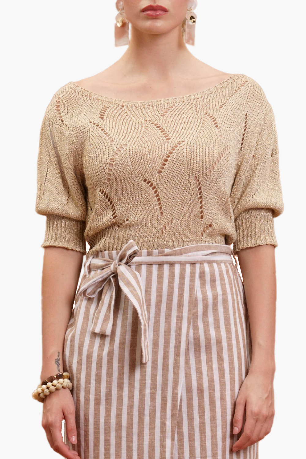 Nualy MAGLIA MEZZA MANICA