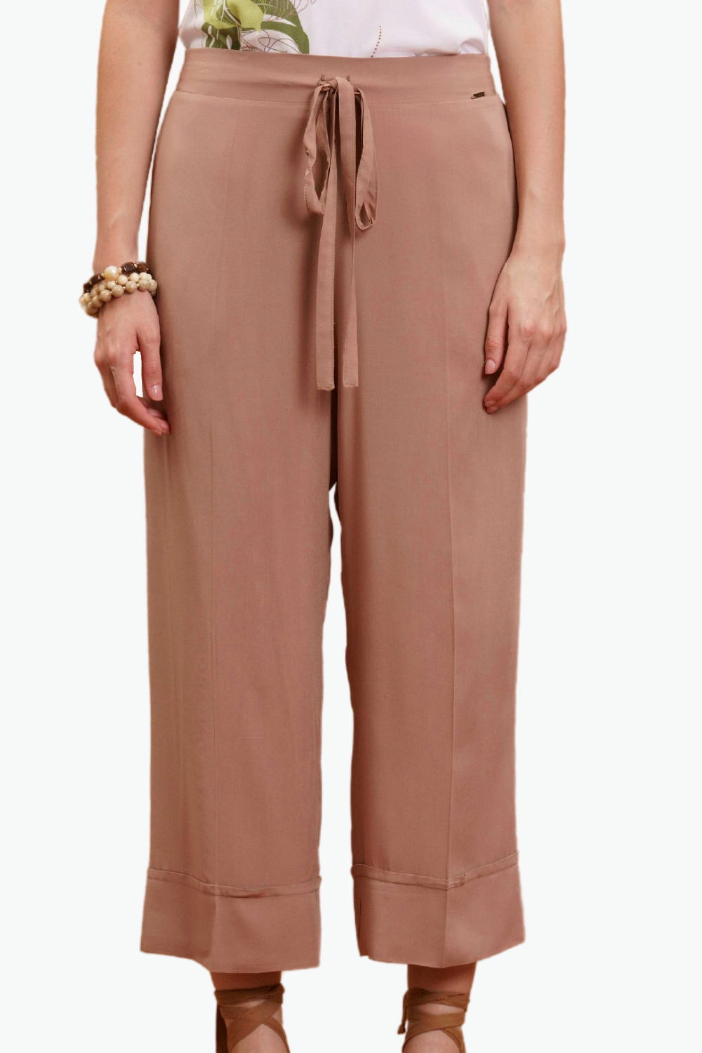 Nualy PANTALONE CON RISVOLTO