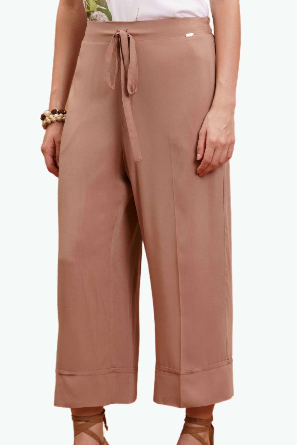 Nualy PANTALONE CON RISVOLTO