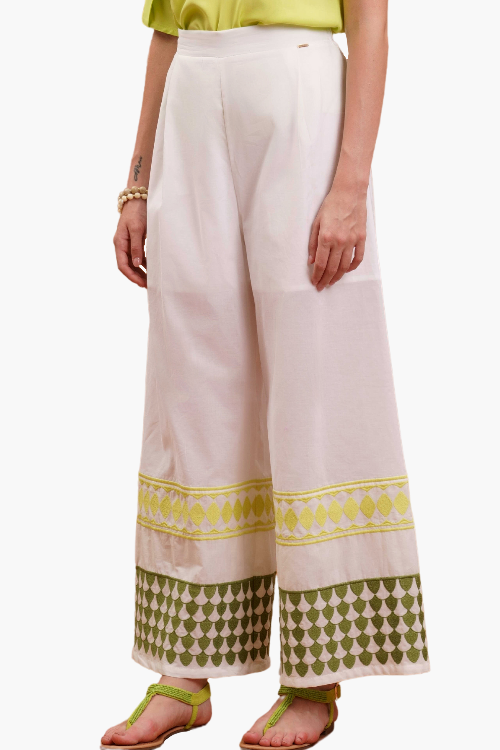 Nualy PANTALONE RICAMO