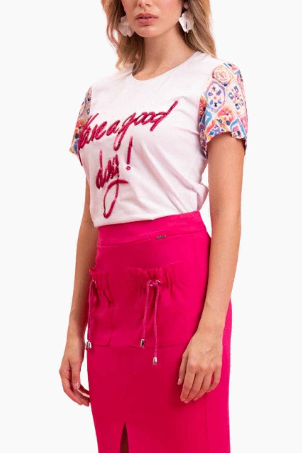 Nualy T-SHIRT CON STAMPA