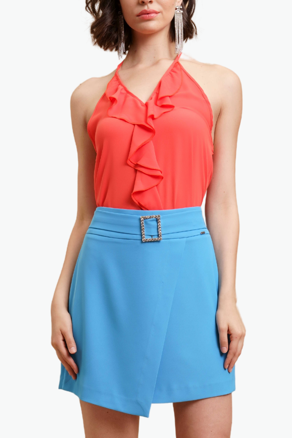 Nualy TOP SCOLLO AMERICANA