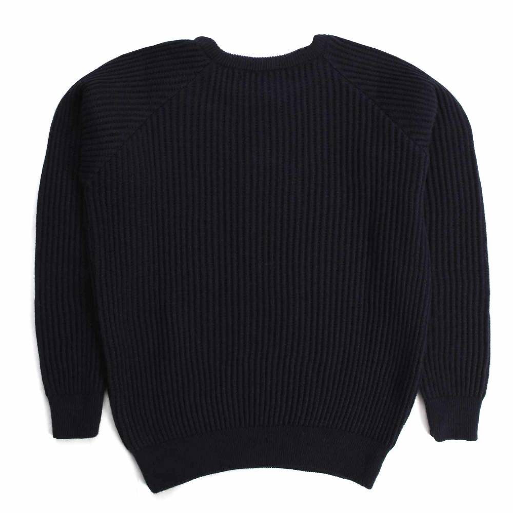 Nupkeet Aquila Blu Scuro – Pullover In Tricot A Coste