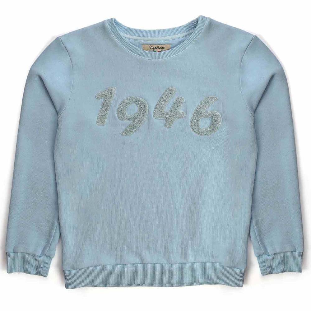 Nupkeet Balena Cielo – Felpa girocollo per bambino e ragazzo