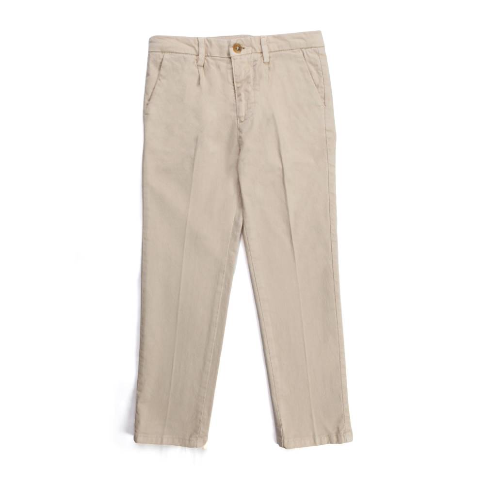 Nupkeet Bufalo panna – Pantalone in gabardine bambino e ragazzo