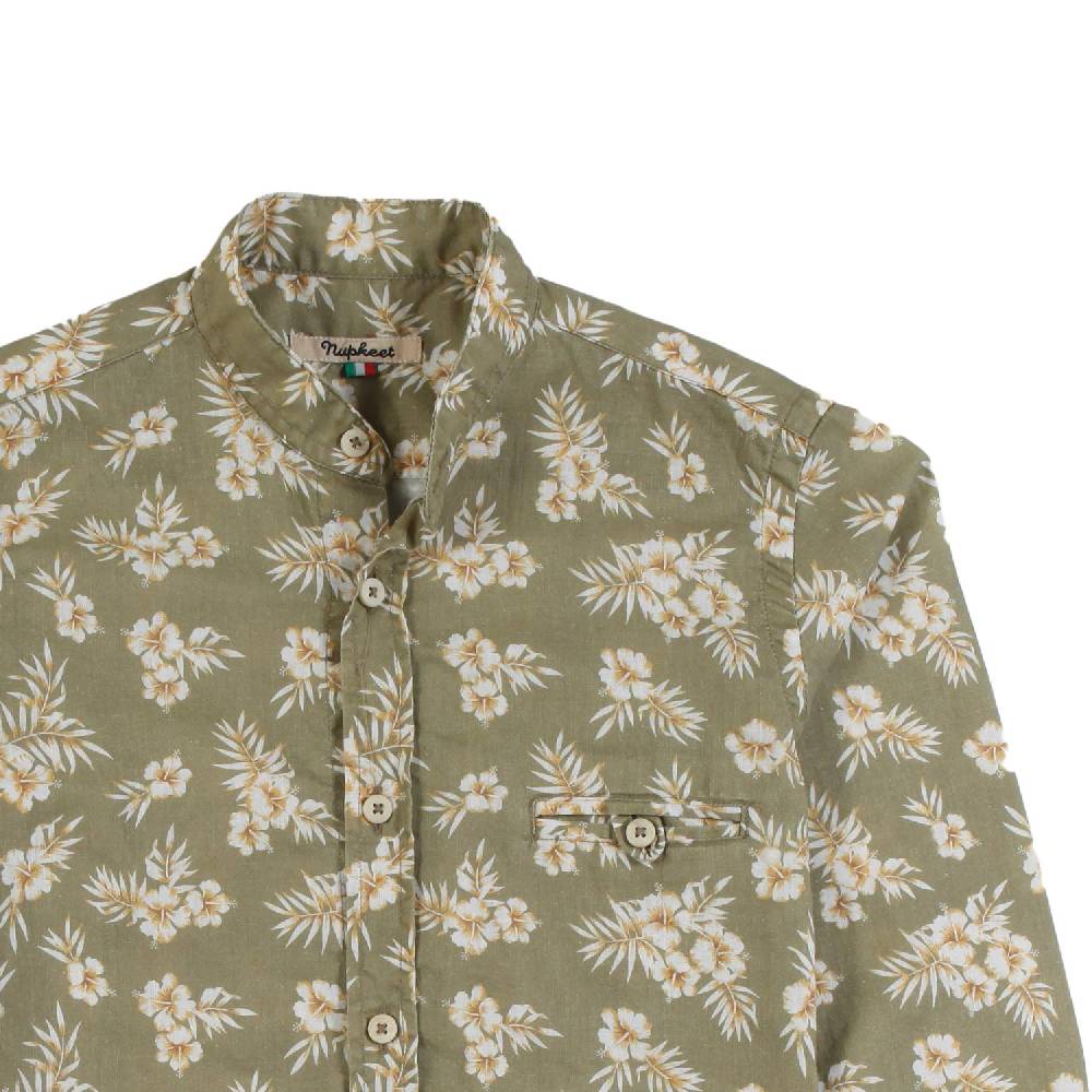 Nupkeet Camicia Collo Coreano Manica Lunga – Ricciola