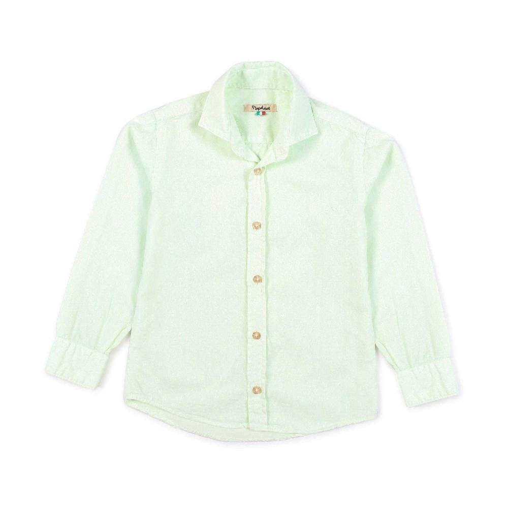 Nupkeet Camicia verde acqua Palermo fantasia kashmir