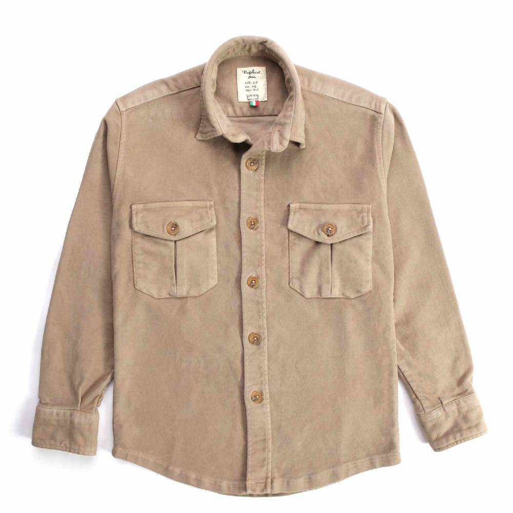 Nupkeet Canarino gianduia – Giacca a camicia in fustagno