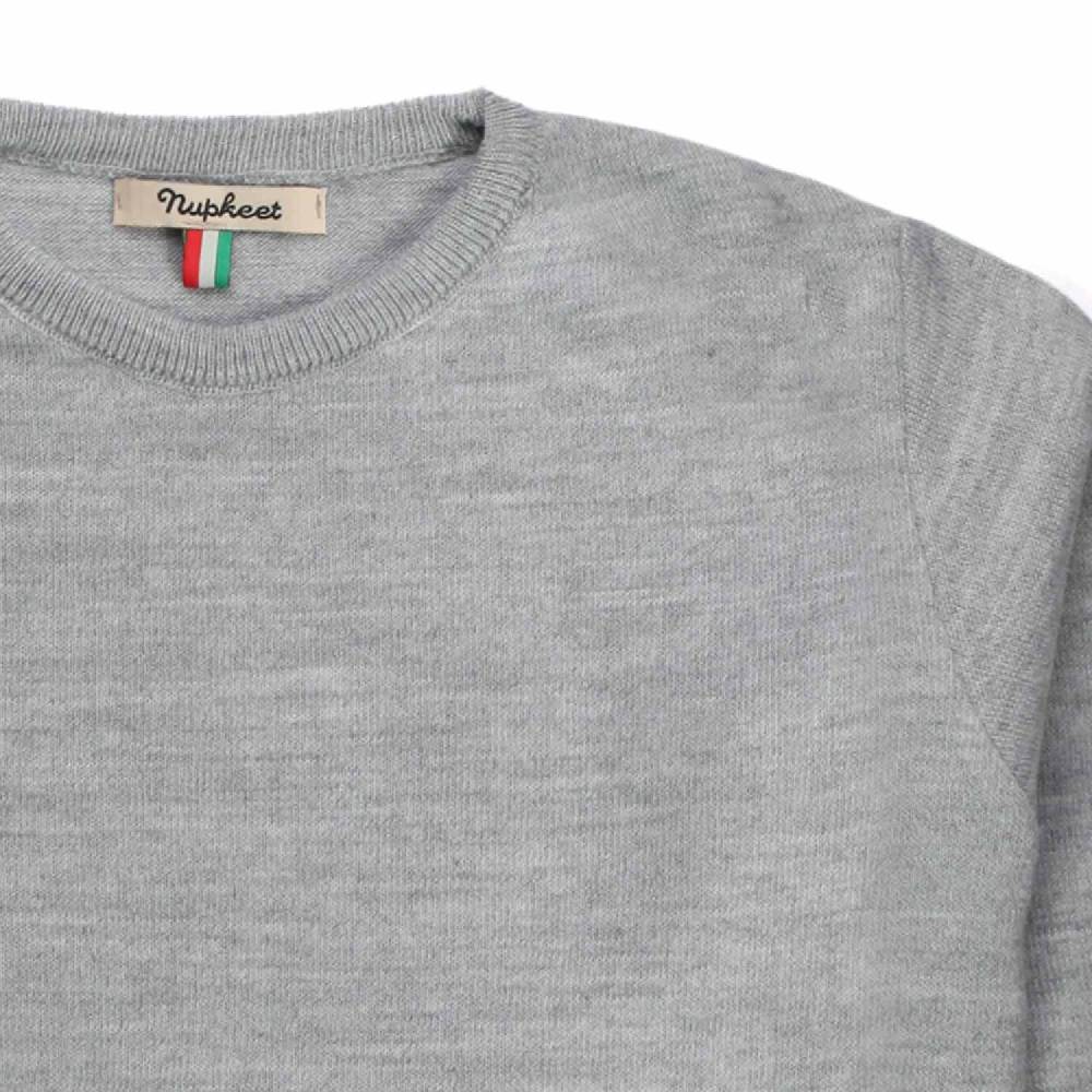 Nupkeet Cigno Grigio Chiaro – Pullover In Tricot Bambino E Teenager