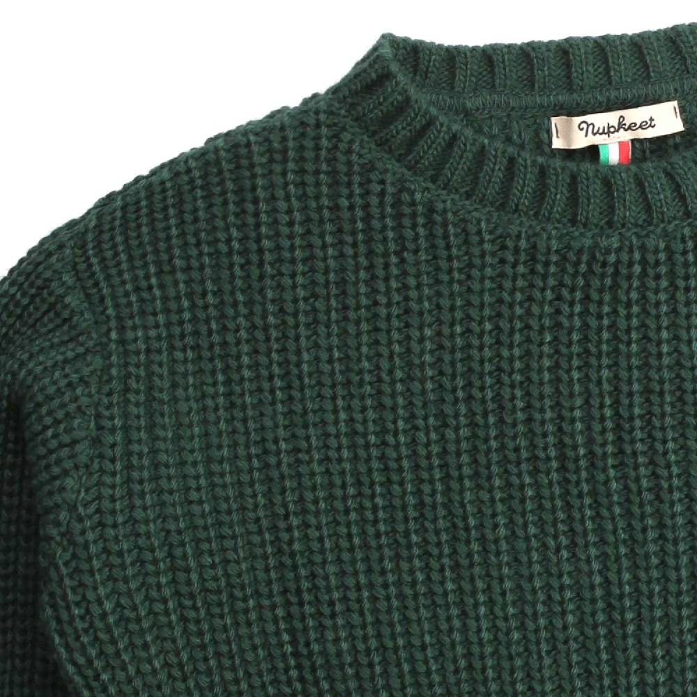 Nupkeet Cormorano Verdone – Pullover In Tricot A Coste