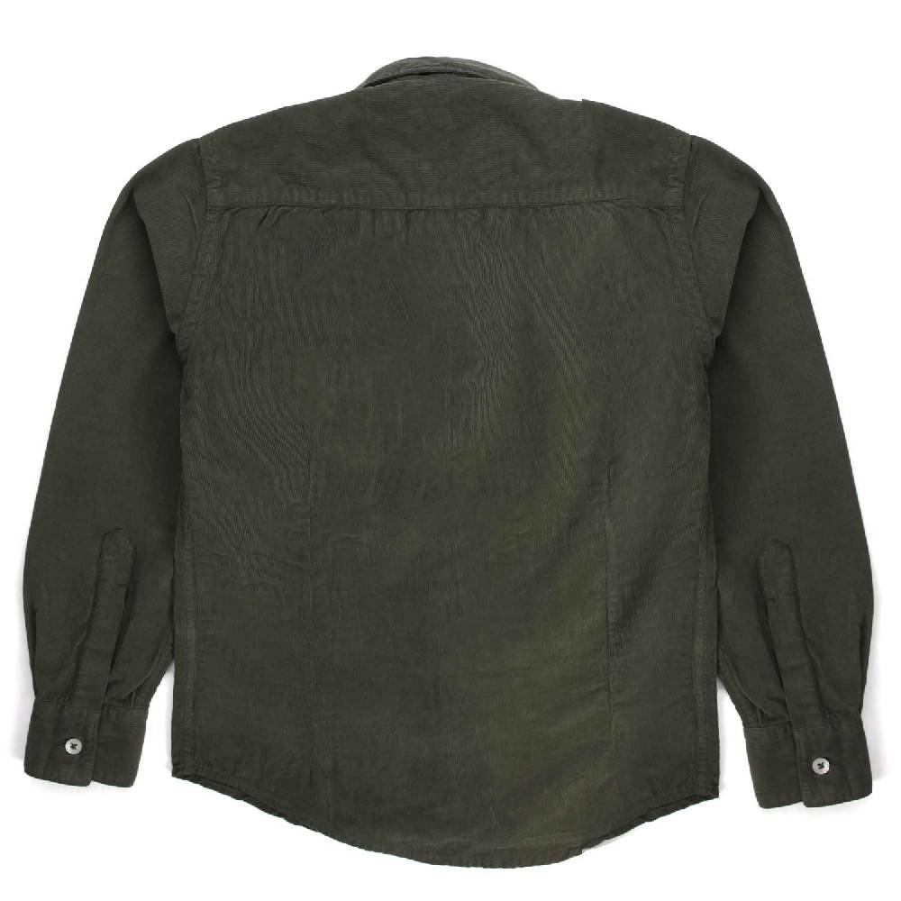 Nupkeet Drago Verde Militare – Camicia In Velluto Leggero