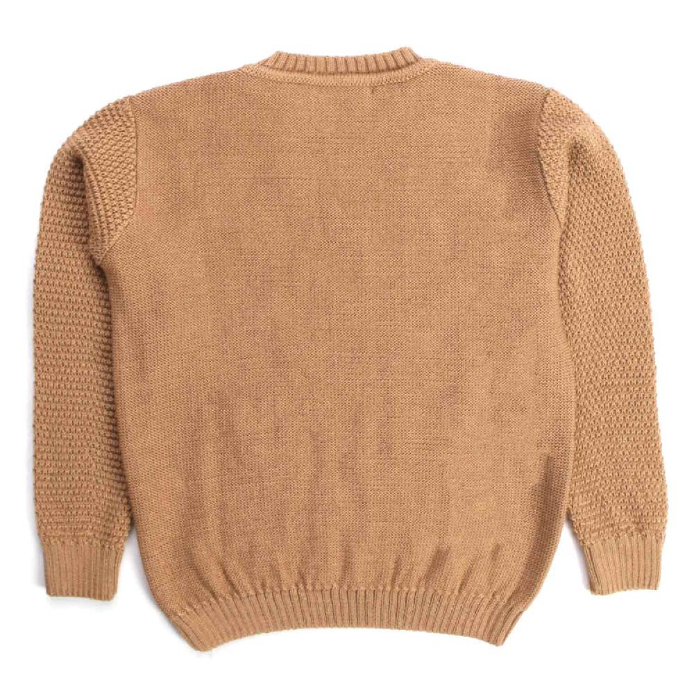 Nupkeet Faina Cammello – Pullover In Tricot Con Trecce