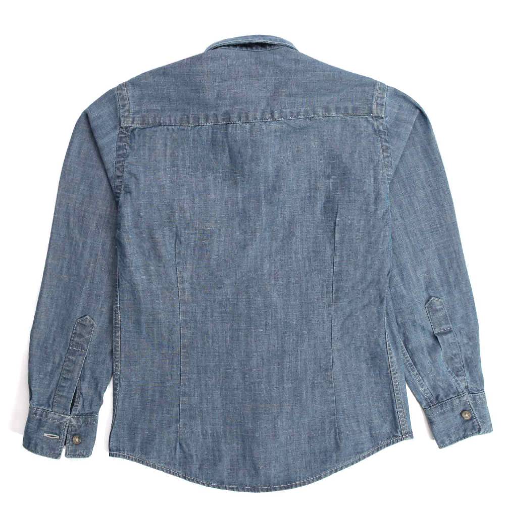 Nupkeet Gazza Blu – Camicia In Chambray Bambino E Teenager