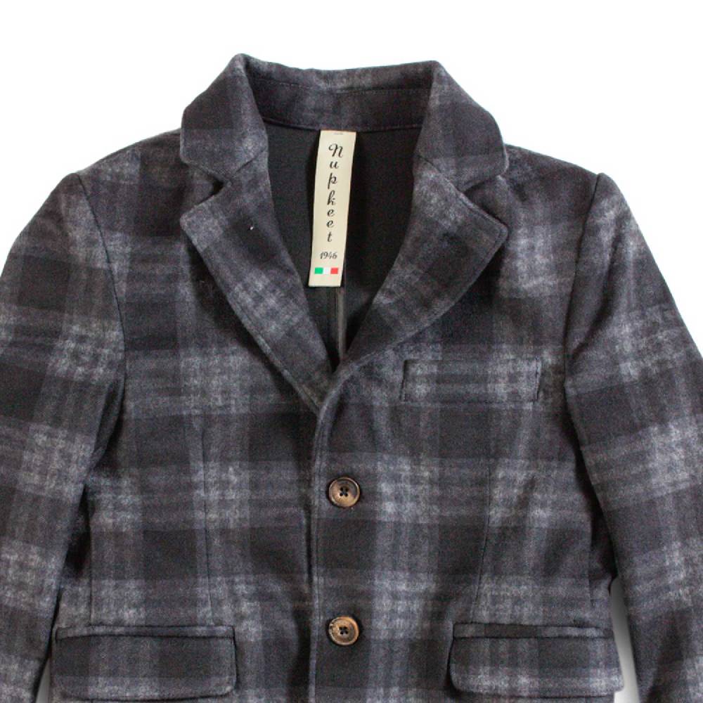 Nupkeet Giacca 2 Bottoni In Punto Milano Scozzese – Pergusa