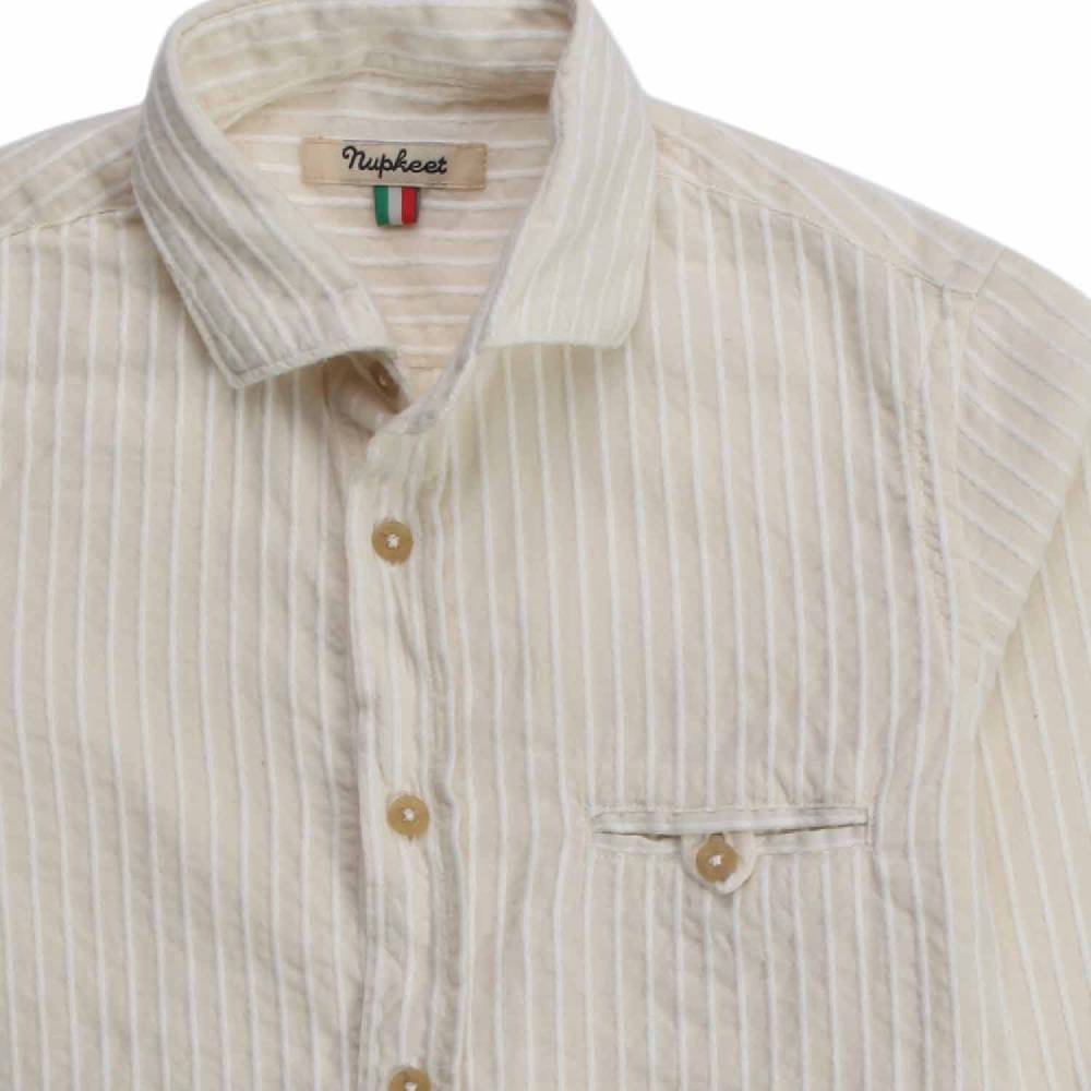 Nupkeet Iena Ecru E Panna – Camicia In Mussola Ricamata