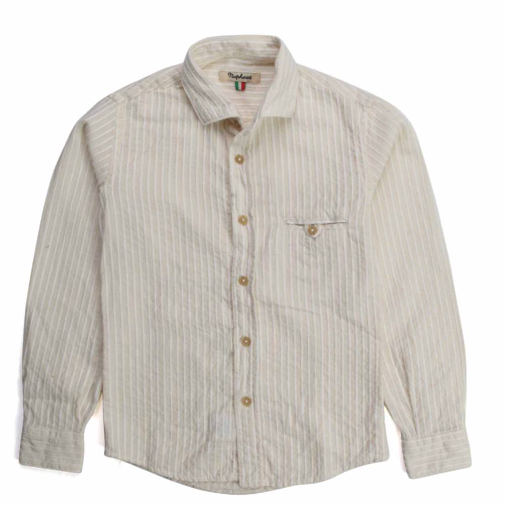 Nupkeet Iena ecru e panna – Camicia in mussola ricamata