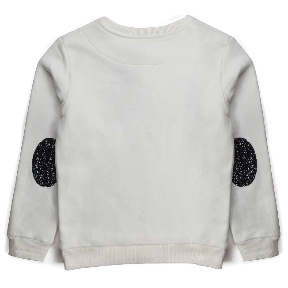 Nupkeet Marmotta Bianco Panna – Felpa Girocollo Per Bambino E Teen