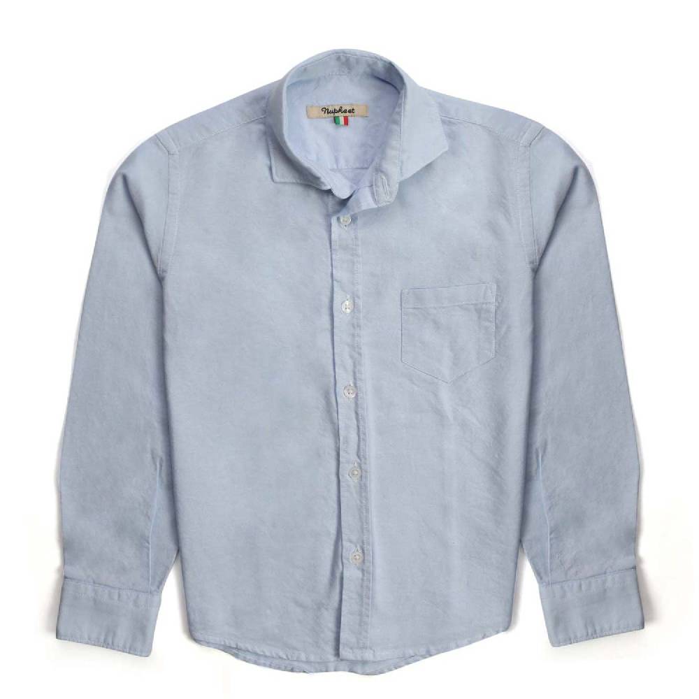 Nupkeet Alce Azzurro – Camicia Oxford a manica lunga