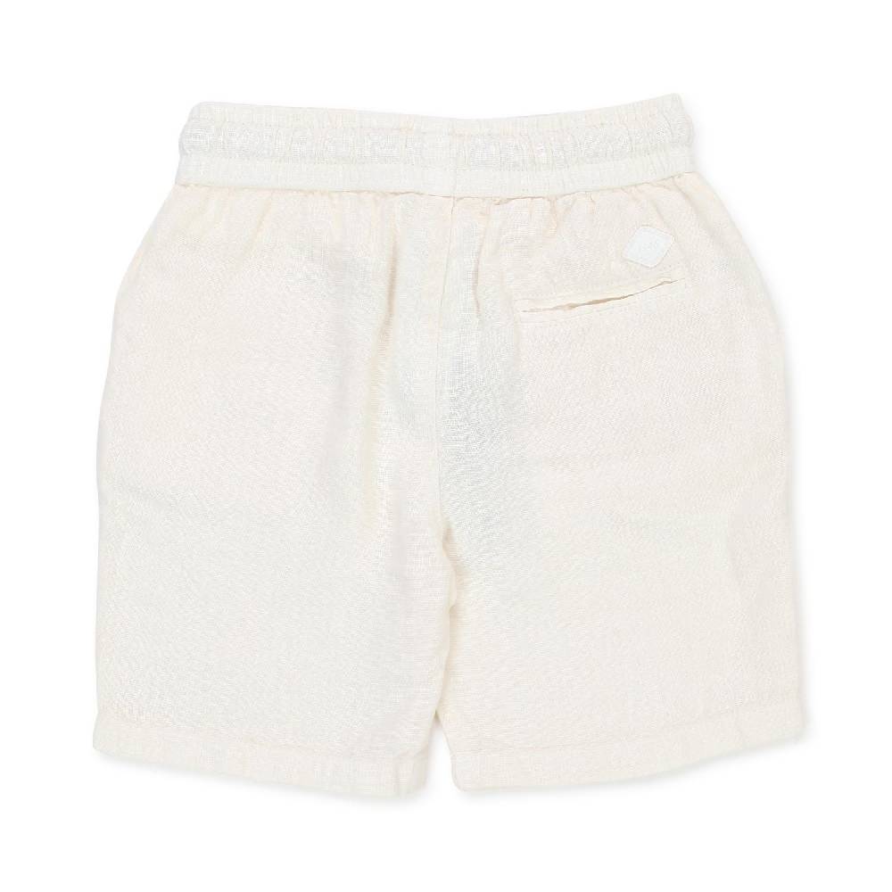 Nupkeet Bermuda Curacao Bianco Panna In Lino