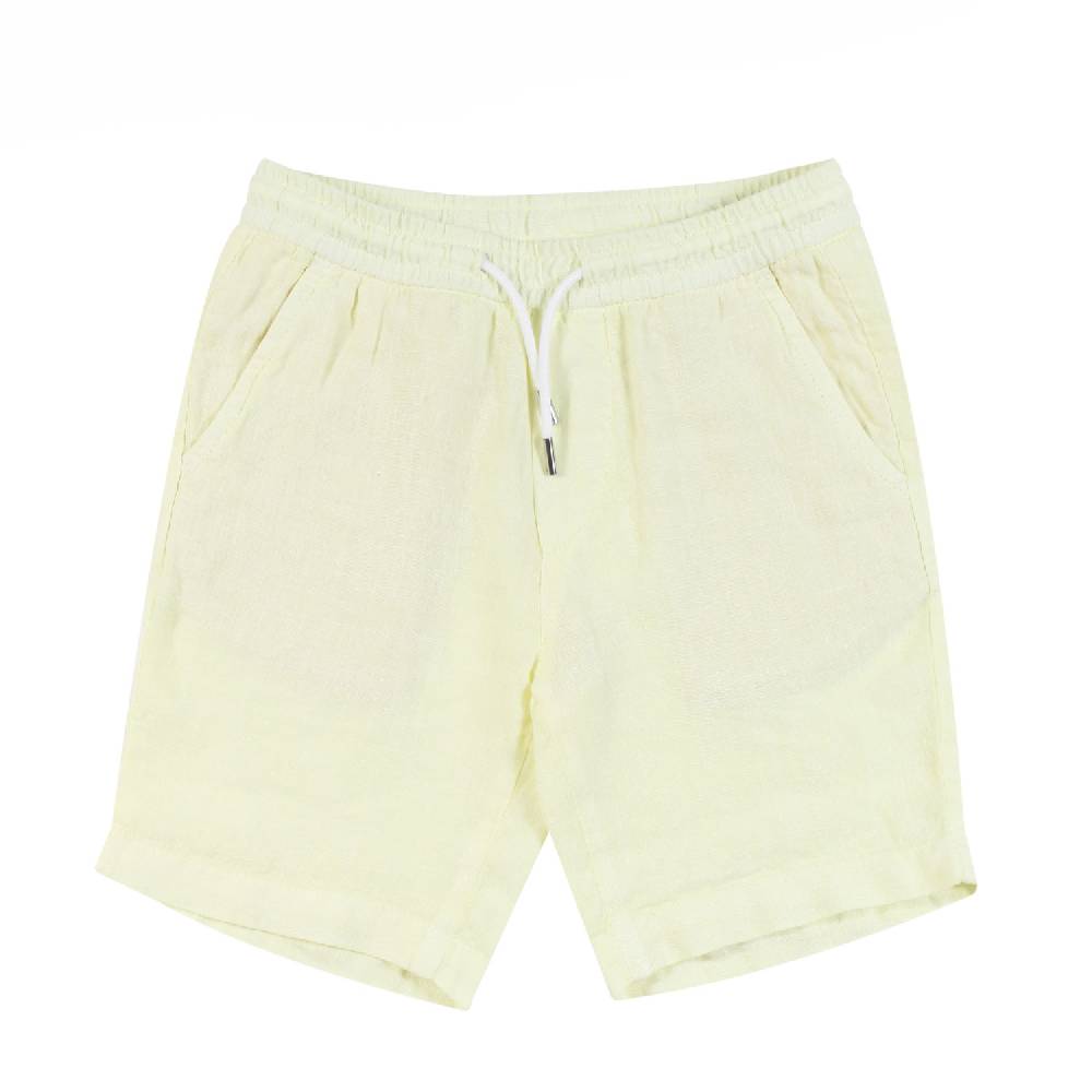 Nupkeet Bermuda Giallo In Lino – Cucolo