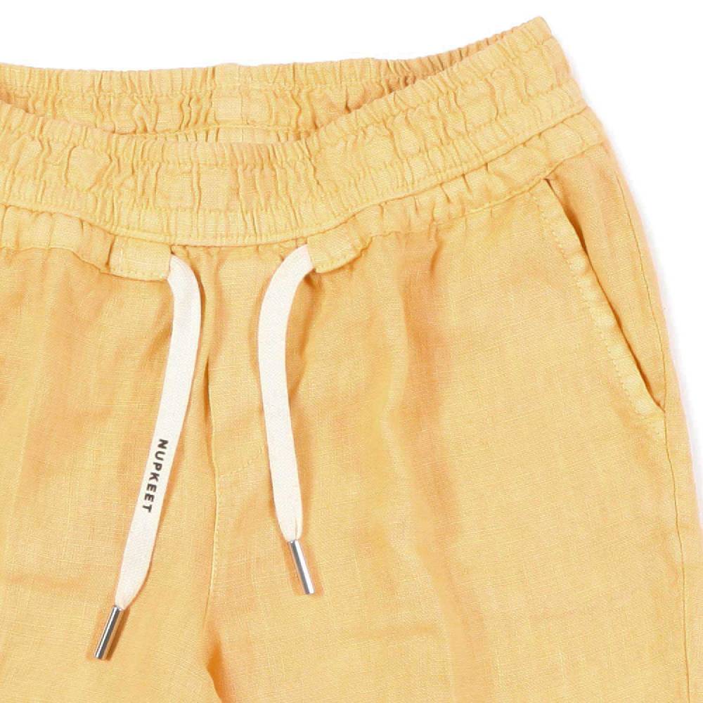 Nupkeet Bermuda Lino Arancio Zucca Napoli