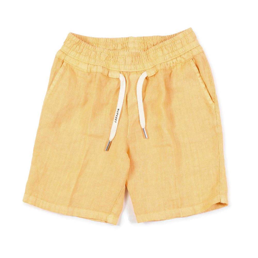 Nupkeet Bermuda lino arancio zucca Napoli