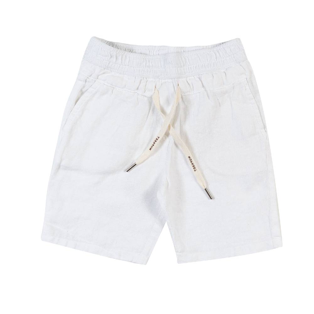 Nupkeet Bermuda lino bianco Napoli