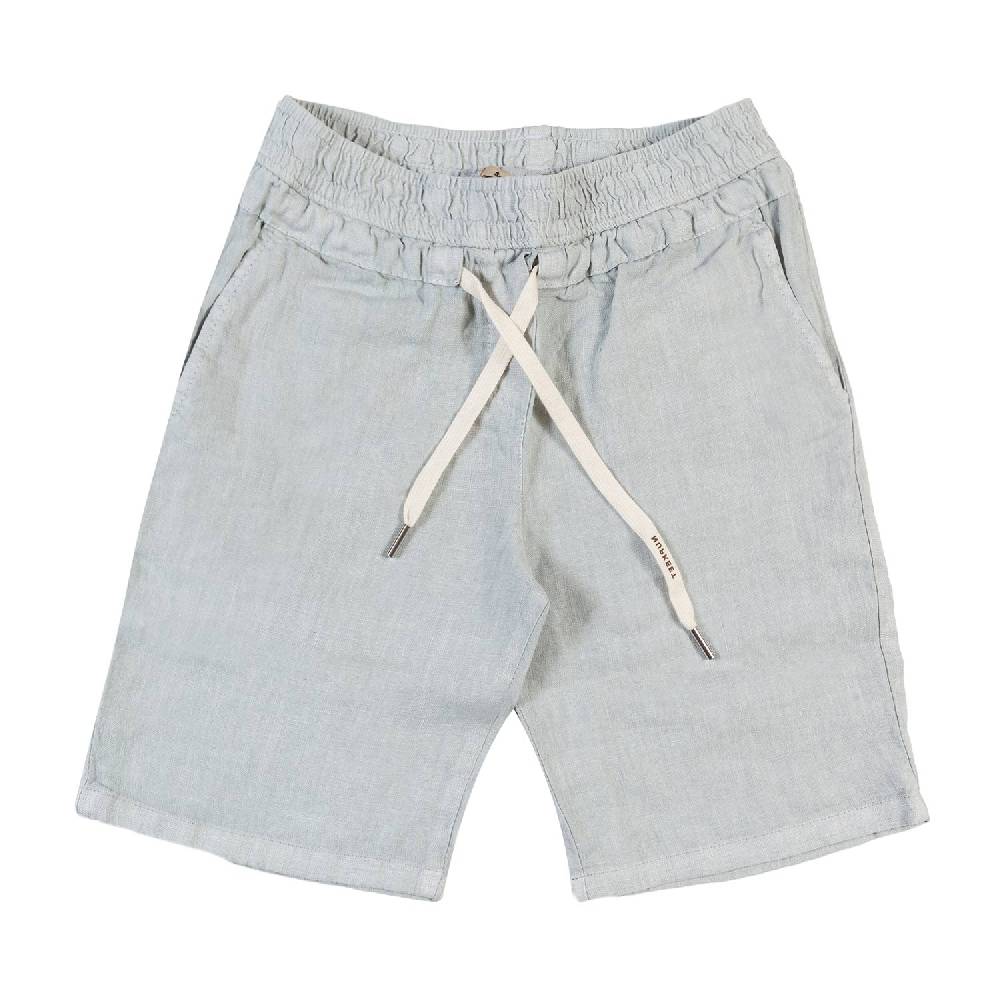 Nupkeet Bermuda lino grigio perla Napoli