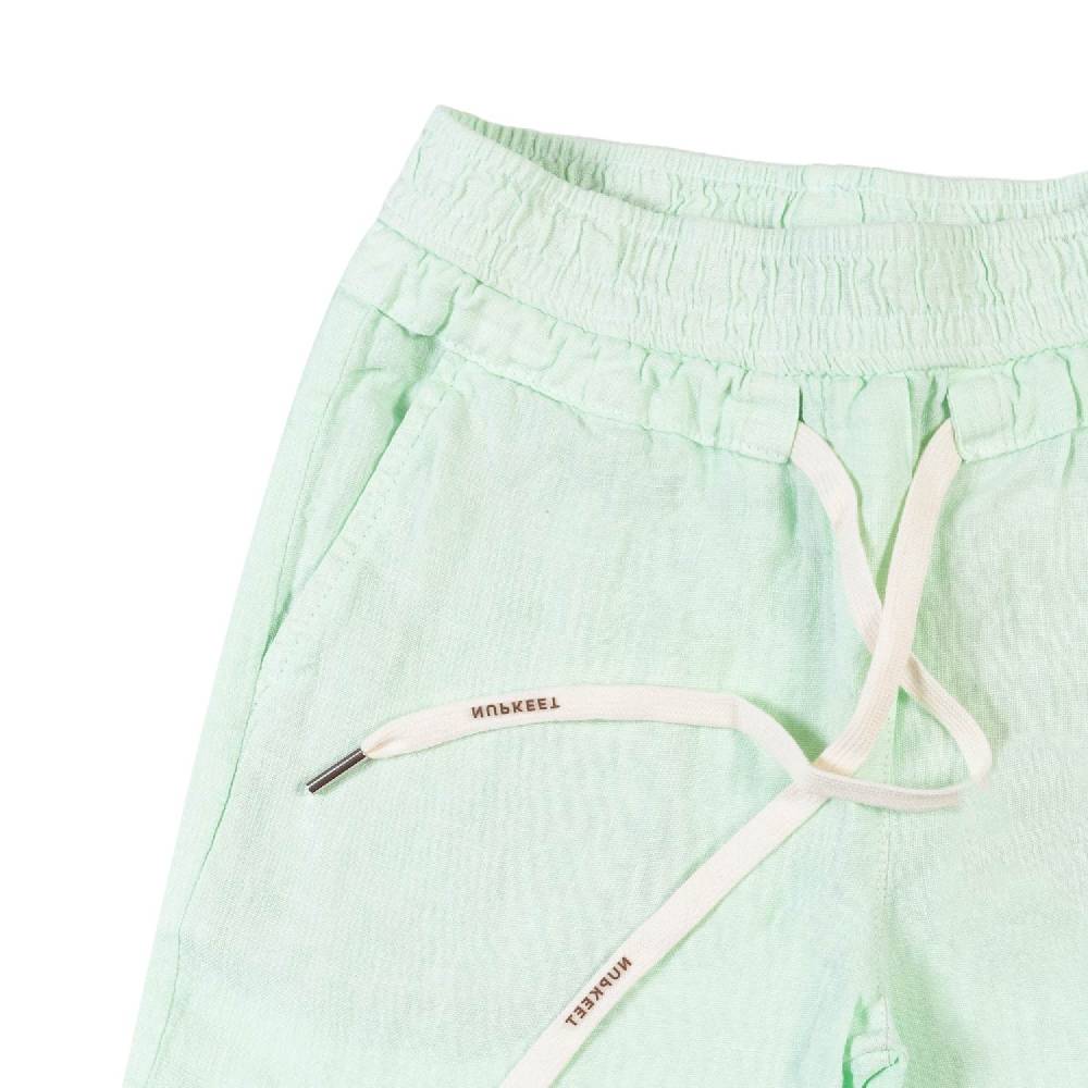 Nupkeet Bermuda Lino Verde Acqua Napoli