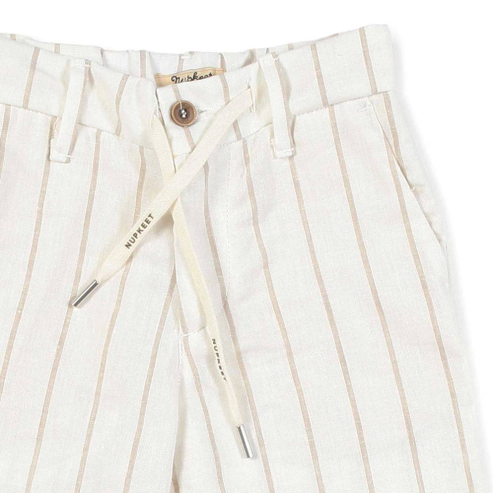 Nupkeet Bermuda Panna A Righe Sabbia Roma