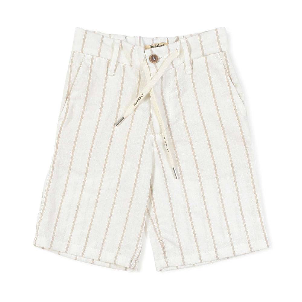 Nupkeet Bermuda panna a righe sabbia Roma