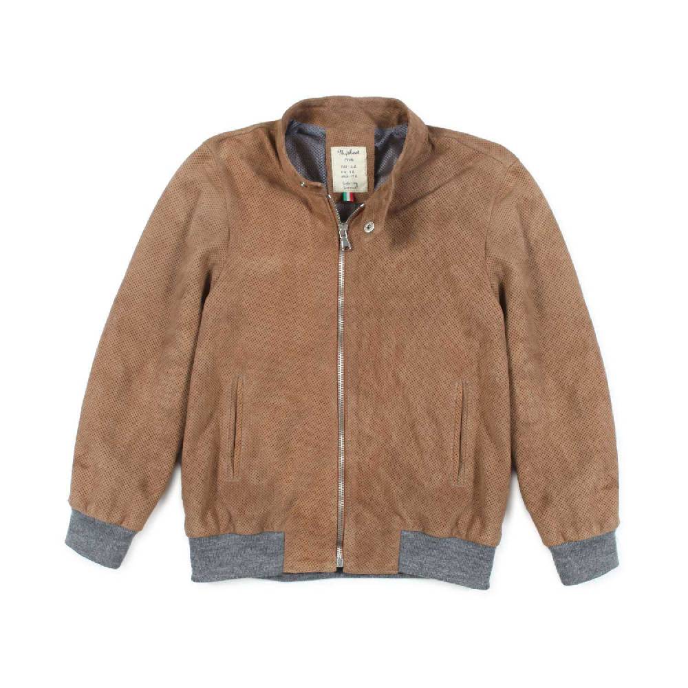 Nupkeet Bomber camoscio marrone Pesaro