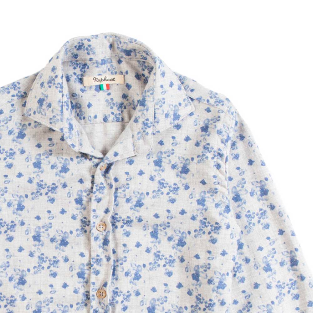 Nupkeet Camicia A Fiori In Flanella – Levico