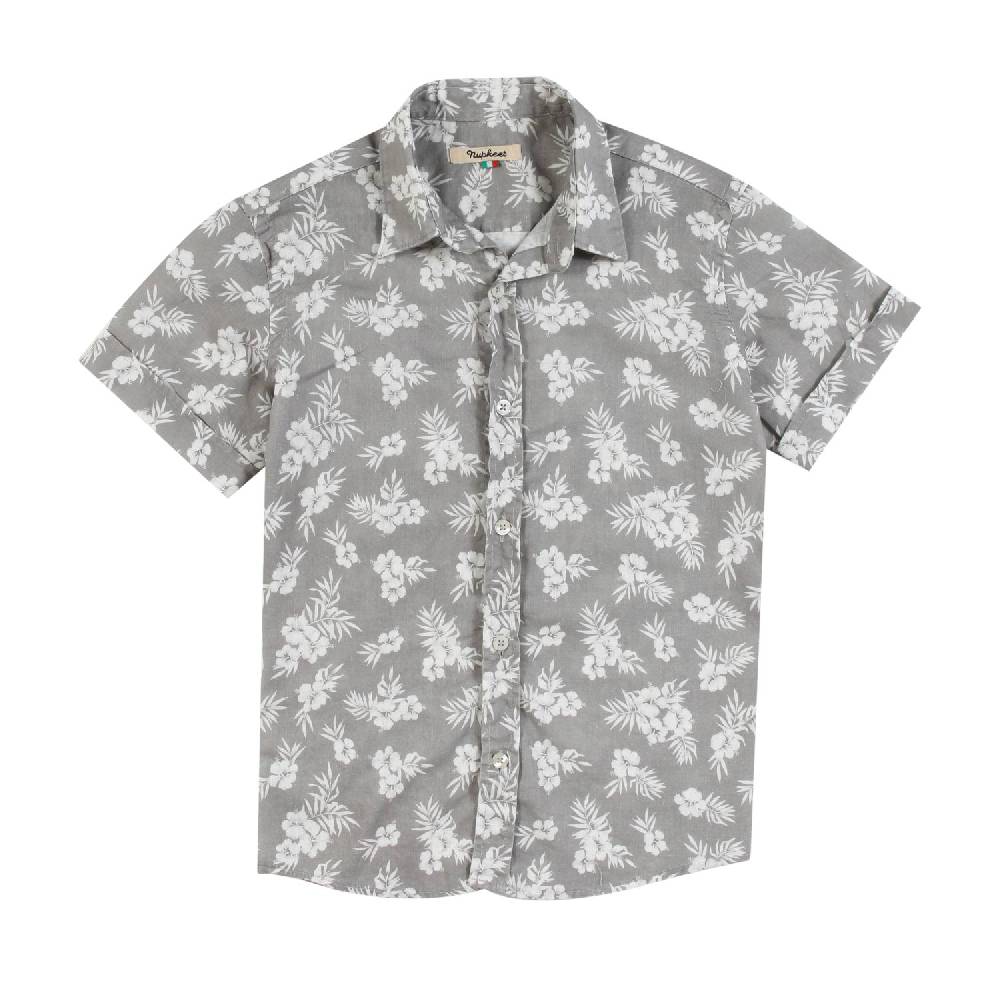 Nupkeet Camicia Collo Italiano manica corta – Canino