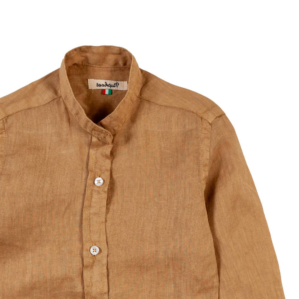 Nupkeet Camicia Coreana Lino Sabbia Catanzaro