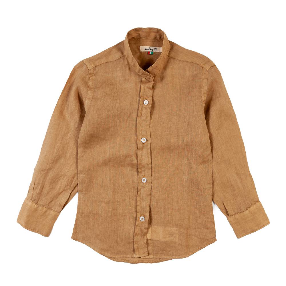 Nupkeet Camicia coreana lino sabbia Catanzaro