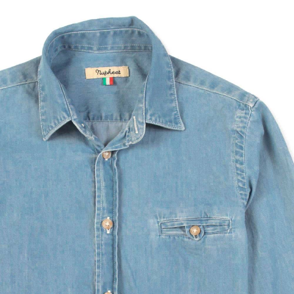 Nupkeet Camicia Denim Blu Medio Aprilia