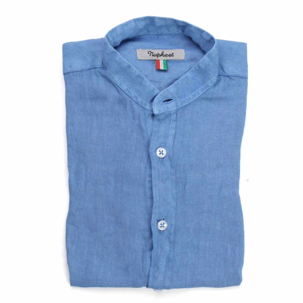 Nupkeet Camicia Genziana Indaco