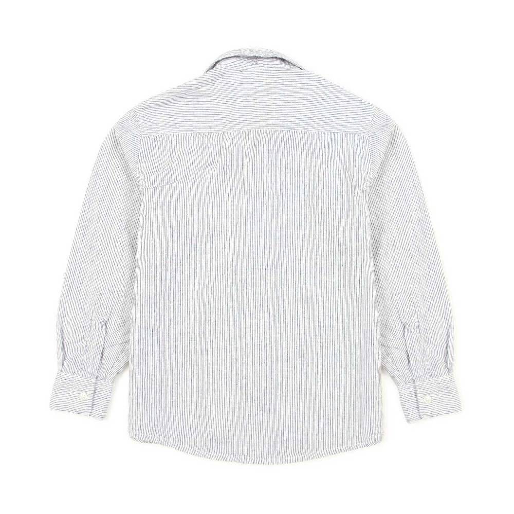 Nupkeet Camicia Grigia E Nera A Righe Modena