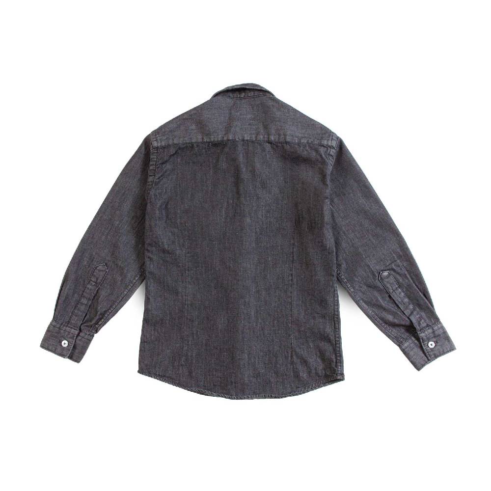 Nupkeet Camicia In Chambray Nero – Morello